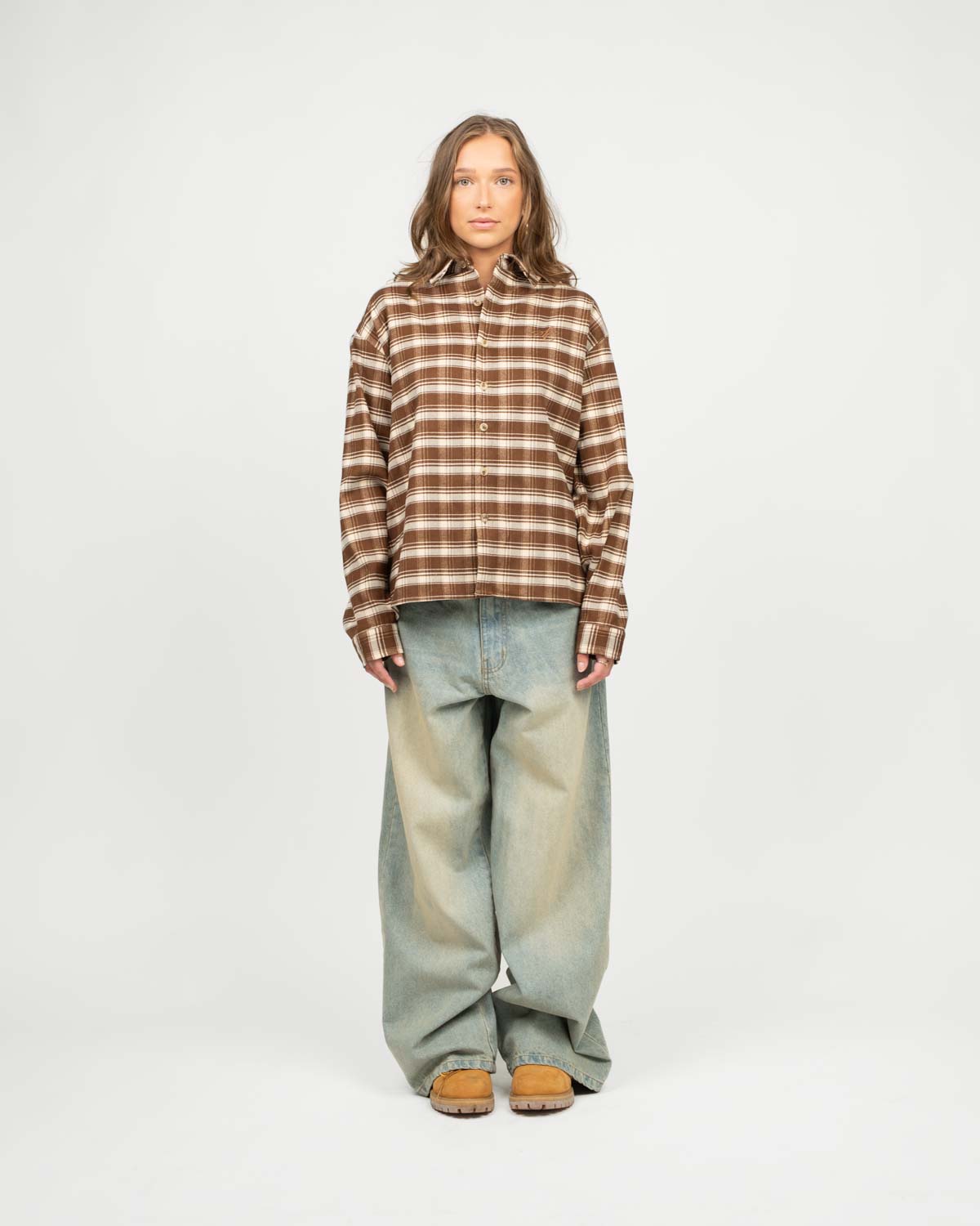 Ternet Flannel Shirt Brown